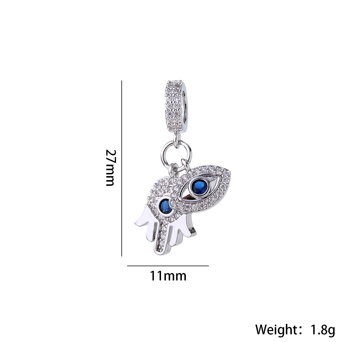 Wholesale Gold Plated Brass Evil Eye Pendant Y2K Trendy Large Eyeball Jewelry Accessory For Women