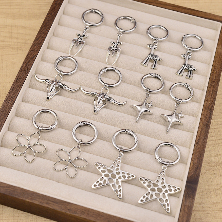 Wholesale Vintage Alloy Pendant Charms Multi Style Shoe Buckle Bag Charm Fashion Accessory Casual