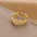 Wholesale Gold Plated Lace Zircon Ring