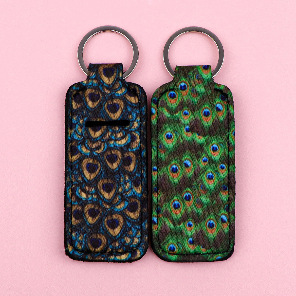 Wholesale 6pcs Feather Lipstick Set Keychain Pendant