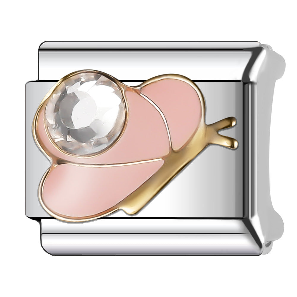 Wholesale Italian Charm Bracelet 9mm DIY Splicing Ocean Series Animal Stainless Steel Composable Bracelet