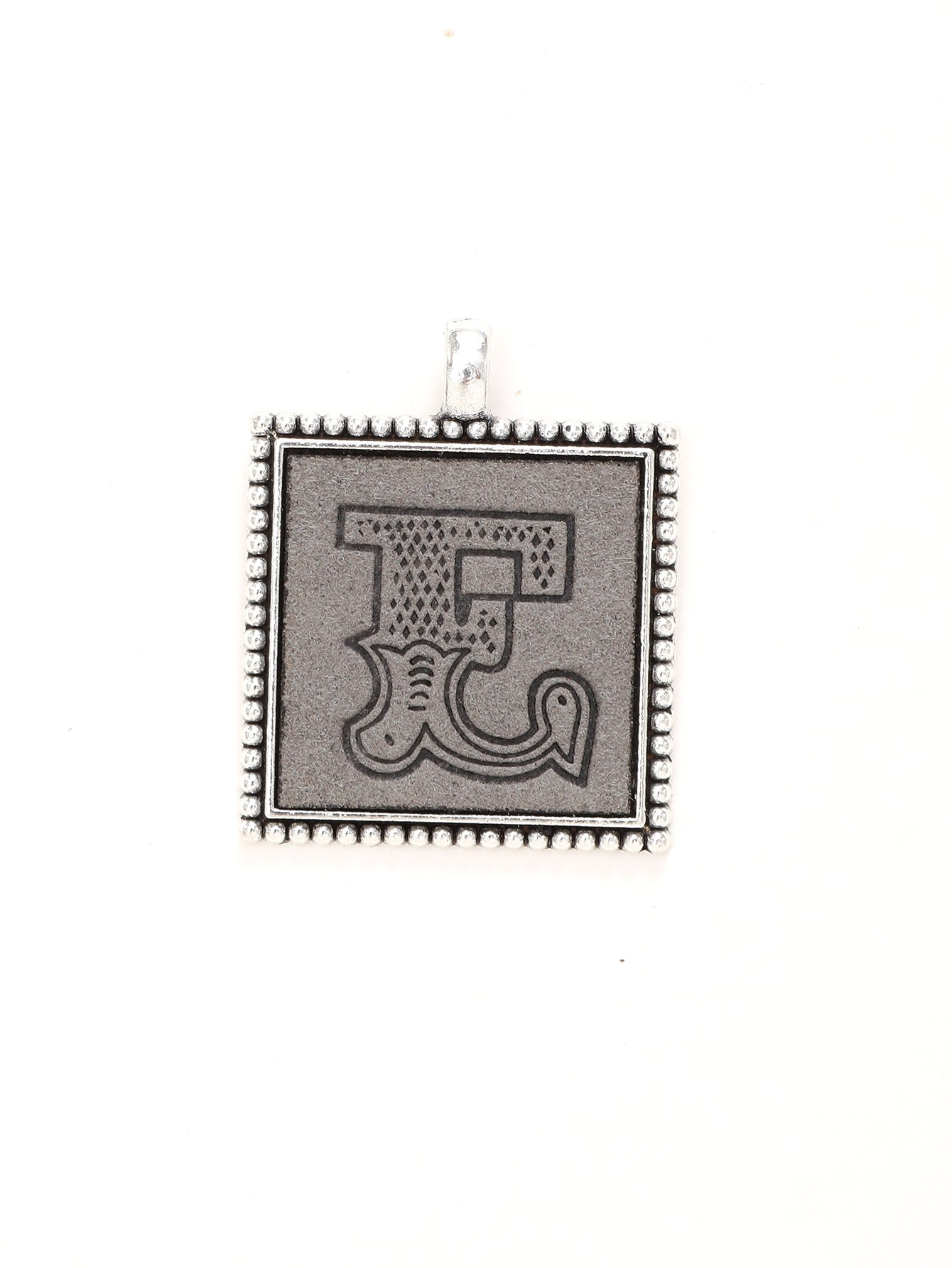 Wholesale  Electroplated Alloy Leather Printed Pattern 26 Letter Pendant  Keychain