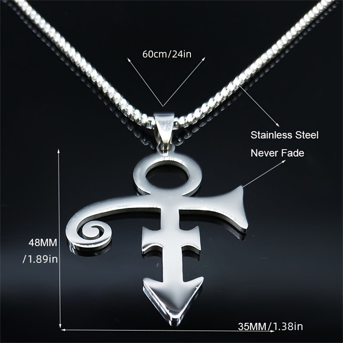 Wholesale Stainless Steel  Body Symbol Retro Necklace