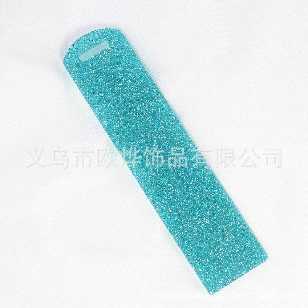 Wholesale 10PCS DIY Glitter Acrylic Bookmarks