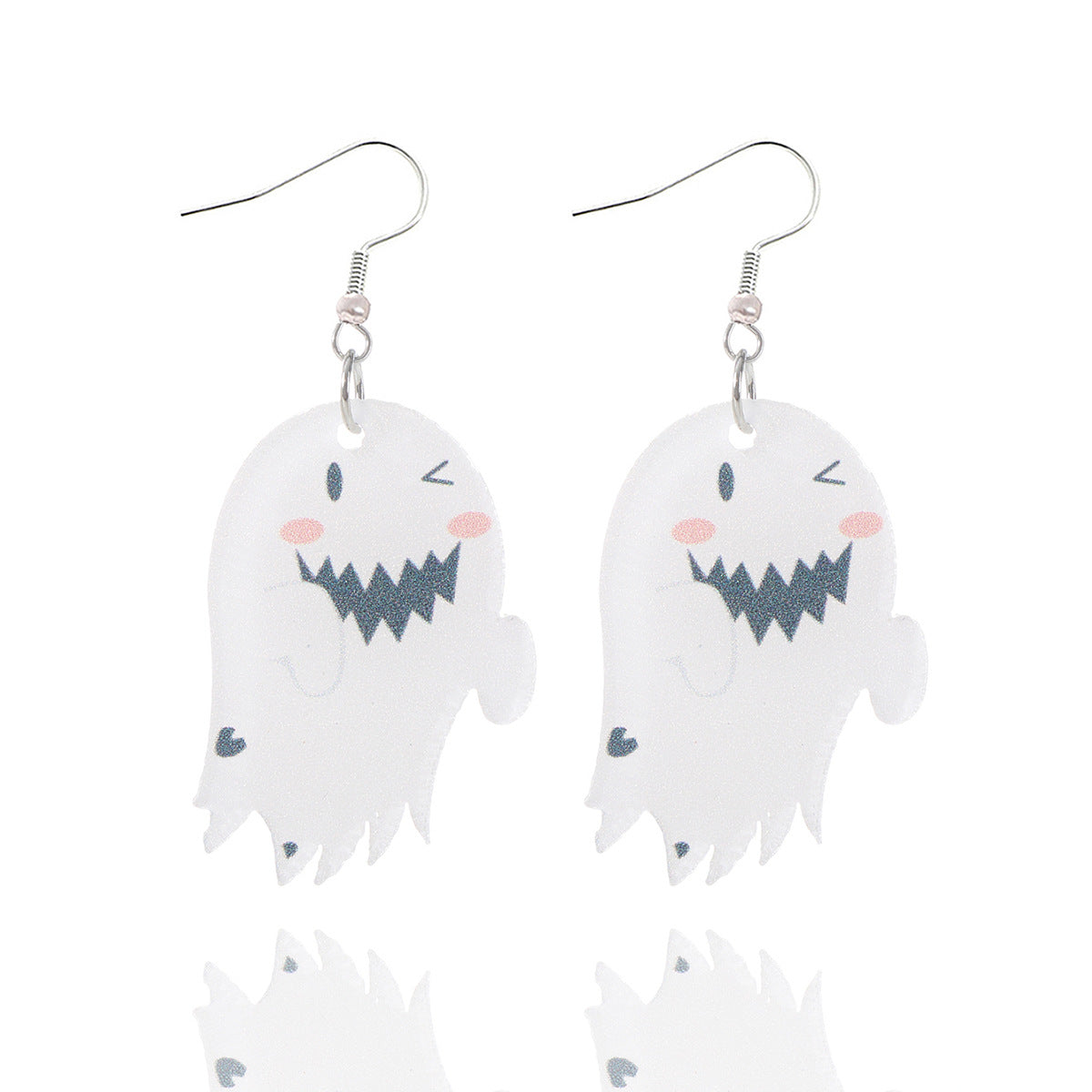 Wholesale  cartoon little ghost cute funny ghost jewelry acrylic earrings