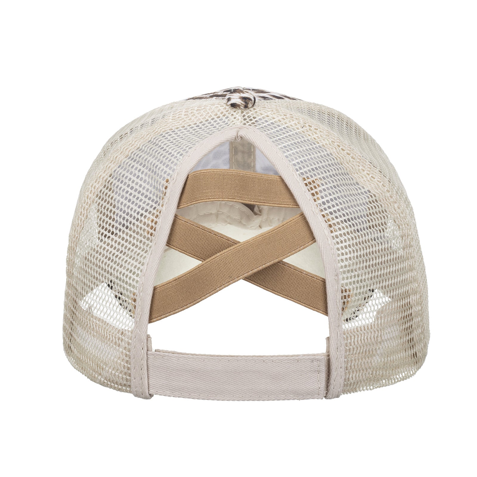 Wholesale Western Style Leopard Cross Ponytail Cap Baseball Cap Hat ACC-HT-ZhongM001