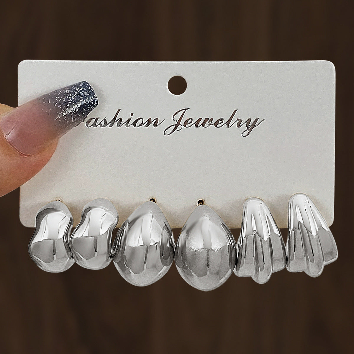 Wholesale Multicolor Earrings suit Personality Exaggerated Water Drops  Earrings