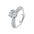 Wholesale luxury s925 sterling silver moissanite ring