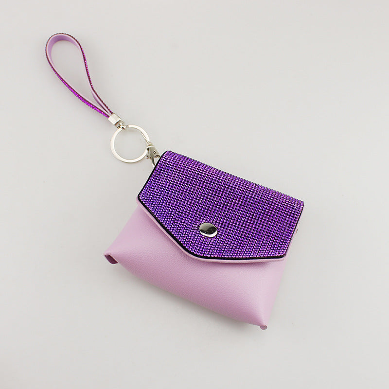 Wholesale Diamond Lipstick Tube Storage Bag Keychain ACC-KC-TMS012