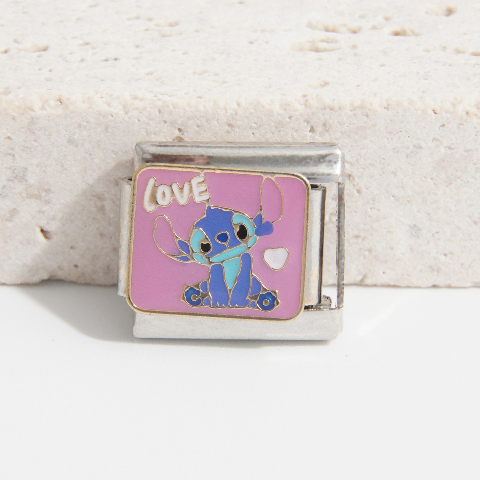 Wholesale 10pcs Italian Charm Bracelet 9mm DIY Splicing Cartoon Cute Stainless Steel Composable Bracelet