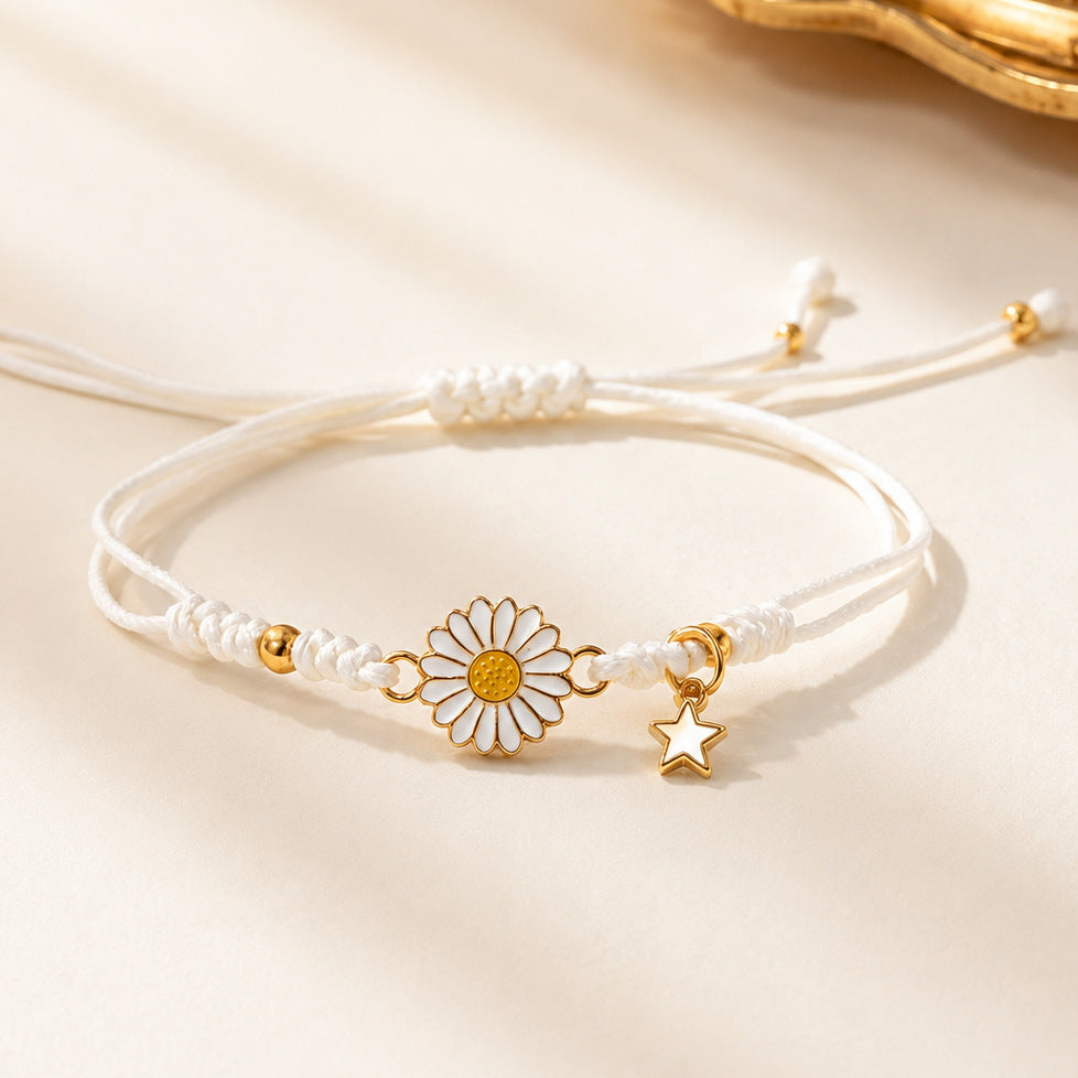 Wholesale Sunflower Woven Bracelets Fashion Accessory for Gift Giving
