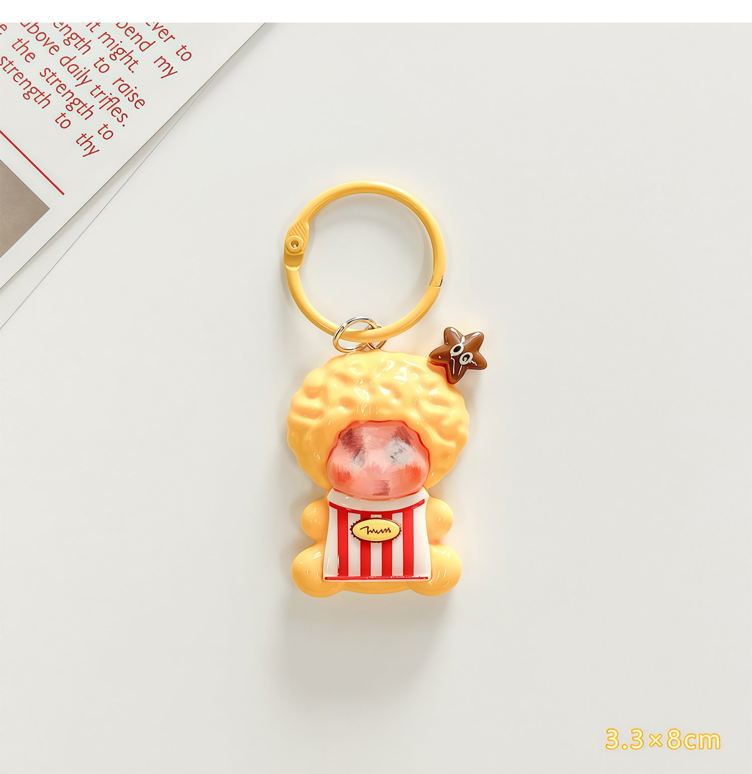 Wholesale Trendy Plastic Resin Star Keychain Bag Charm Gift for Students
