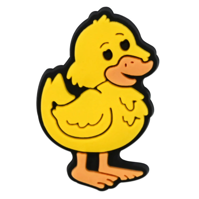 Decorazione casuale all'ingrosso della fibbia della scarpa in gomma morbida in PVC da fattoria da 100 pezzi