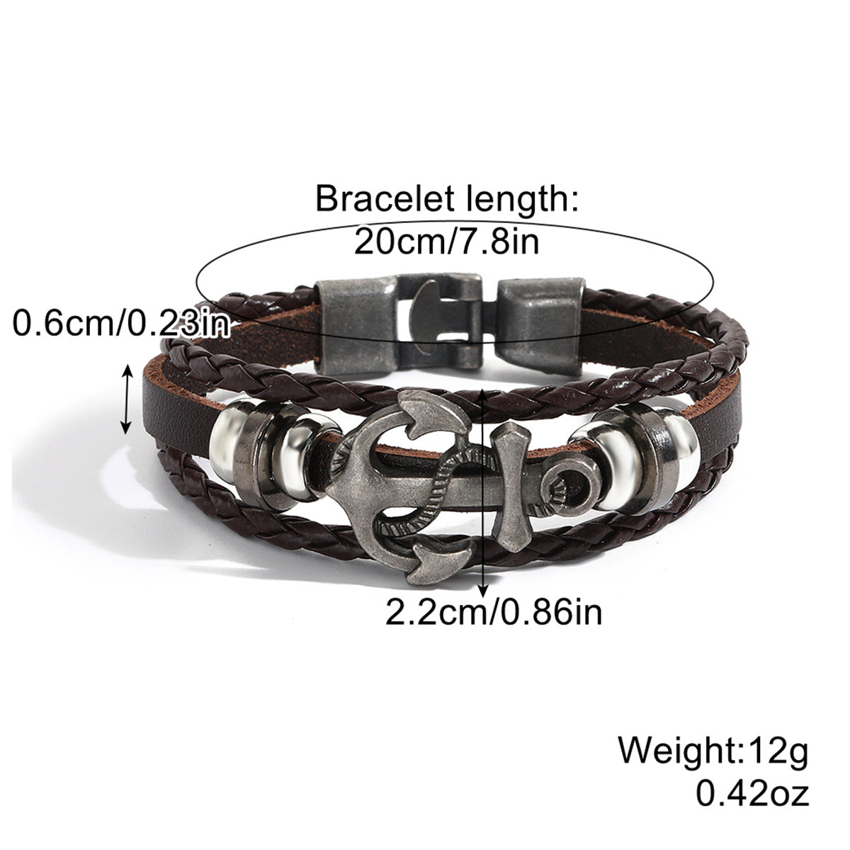 Wholesale Vintage Leather Bracelet Ethnic Style Men's Bracelet ACC-BT-ManYi006