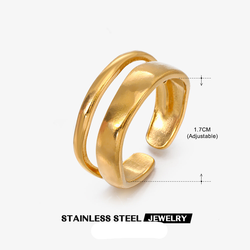 Wholesale Stainless Steel Geometric Open Rings