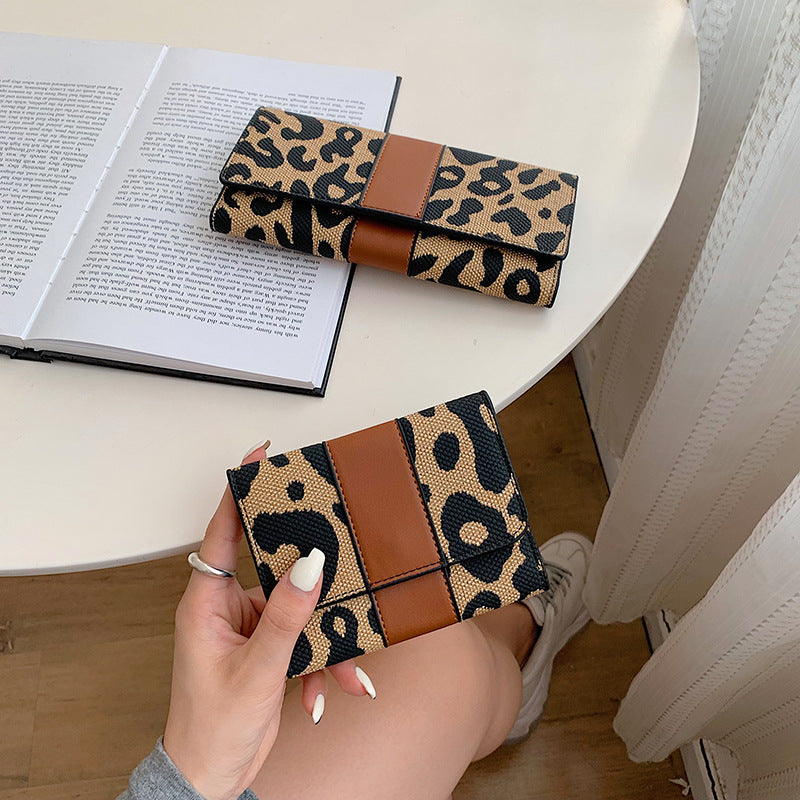 Wholesale Leopard Print Large Capacity Wallet ACC-WT-DuoMe007