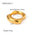 Wholesale  18K gold stainless steel smooth ring