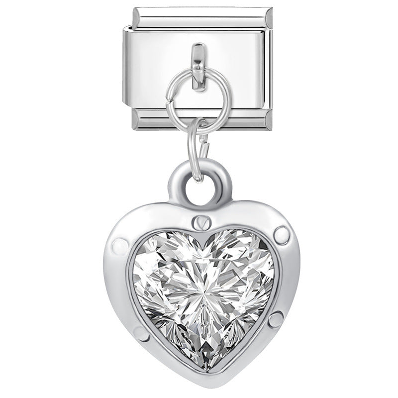 Wholesale Italian Charm Bracelet 9mm DIY Splicing Cute Creative Stainless Steel Composable Bracelet