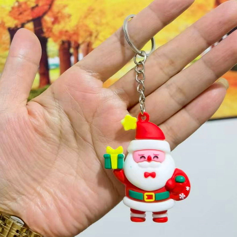 Wholesale Couple keychain car key pendant Christmas doll keychain
