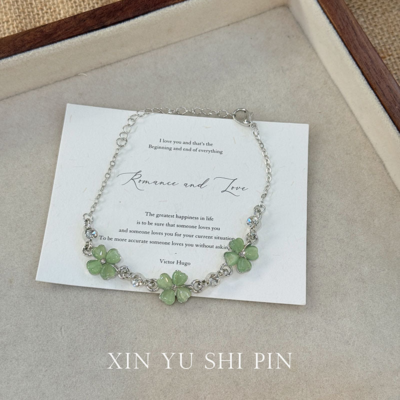 Wholesale Green four-leaf clover bracelet