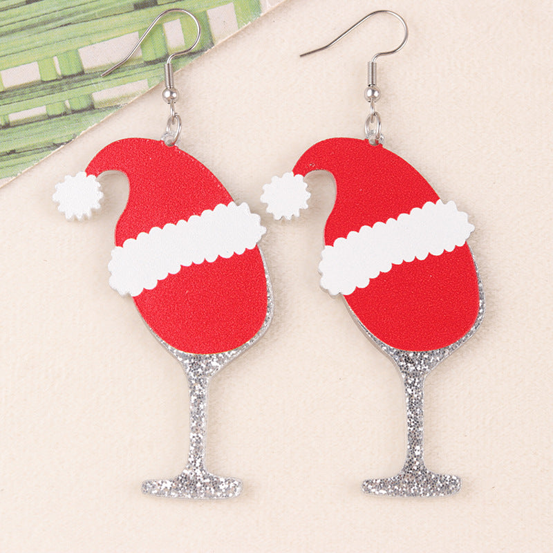Wholesale Cartoon Christmas Series Acrylic Earrings