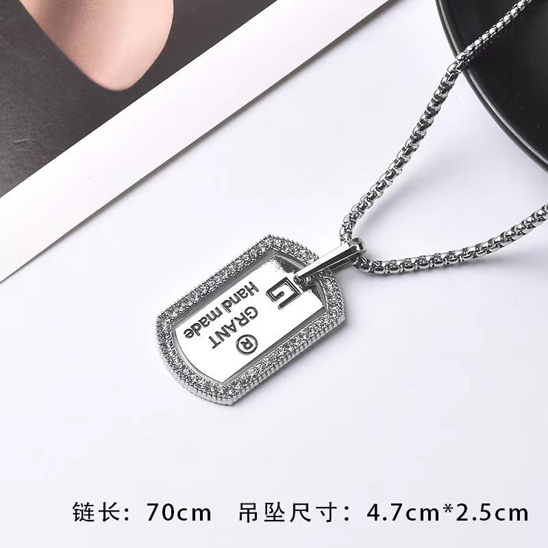 Wholesale Vintage Dot Diamond Circle Long Necklace