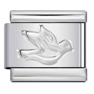 Wholesale Italian Charm Bracelet Gold Plated Stamping Pattern Stainless Steel Composable Bracelet