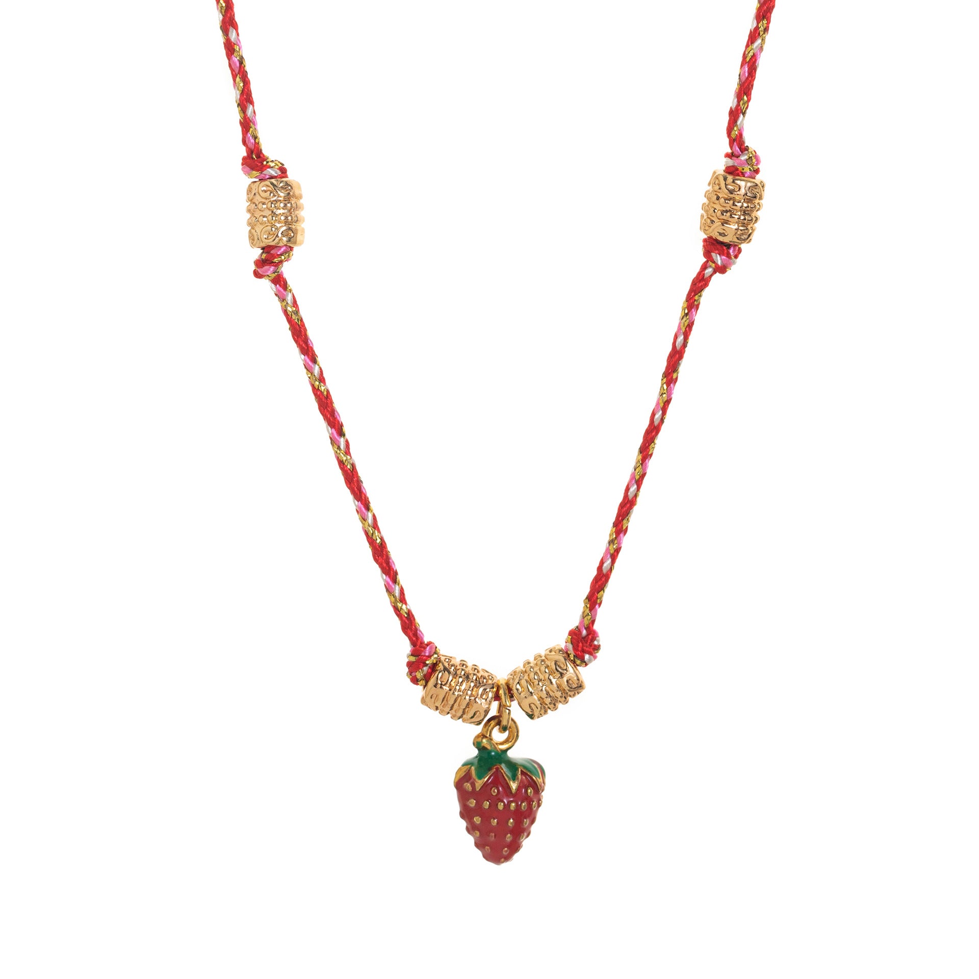 Wholesale Titanium Steel Necklace Fruit Ocean Drop Oil Color Pendant Necklace