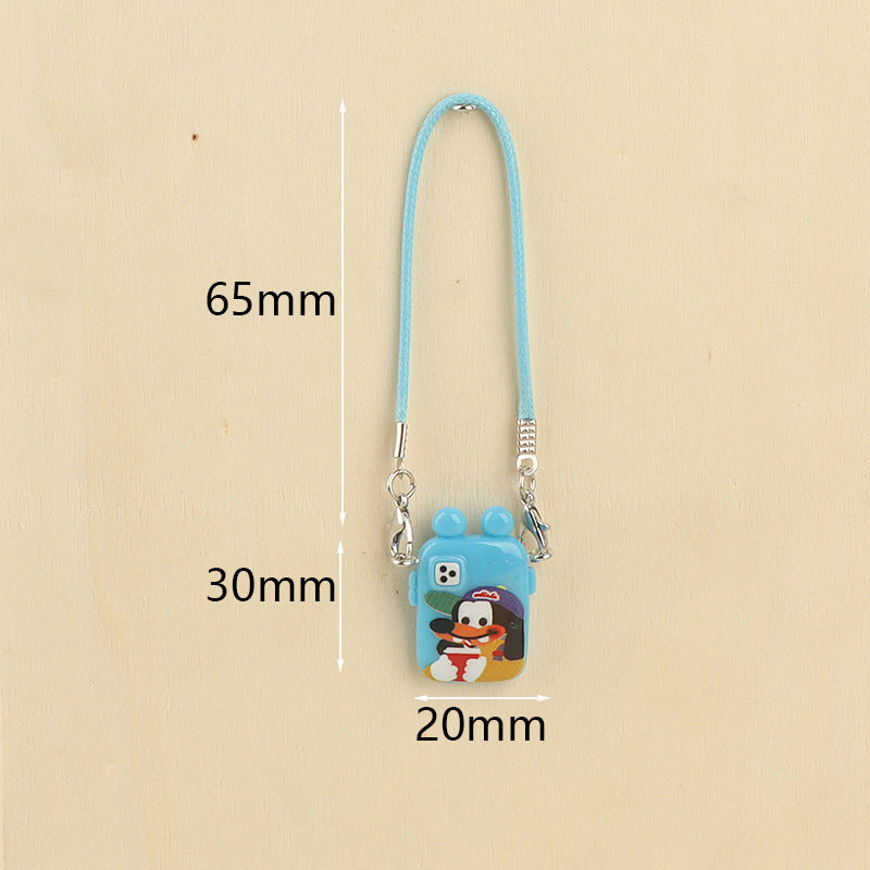 Wholesale Cute cartoon mini mobile phone pendant doll accessories