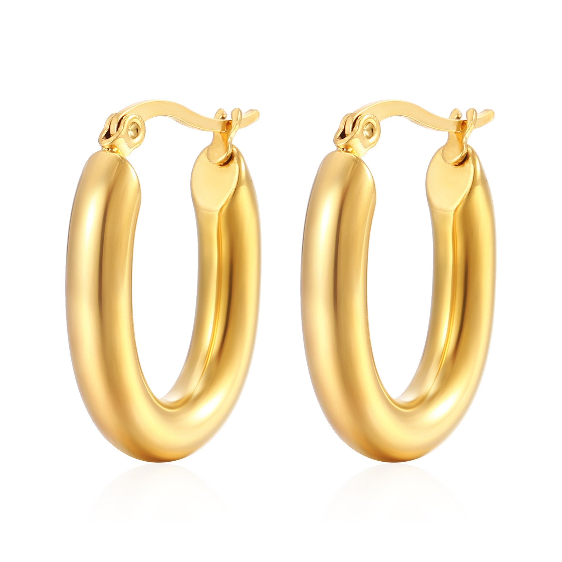 Wholesale Stainless steel C-shaped earrings
