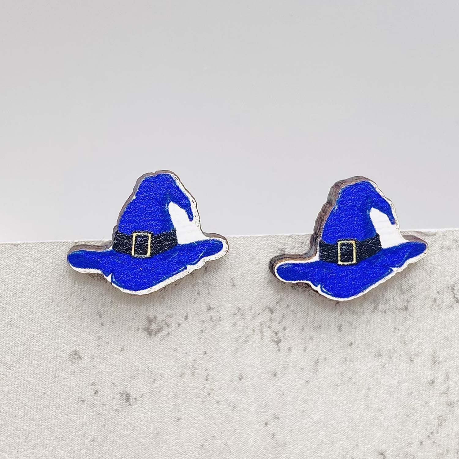 Boucles d'oreilles en bois fantômes de la citrouille en gros de la citrouille de citrouille