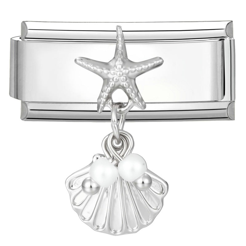 Wholesale Italian Charm Bracelet 9mm DIY Creative Simple  Creative Stainless Steel Composable Bracelet