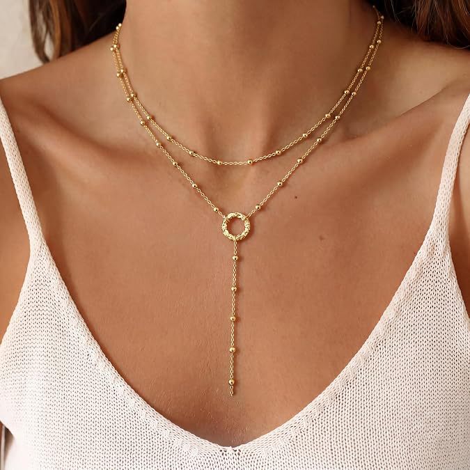 Wholesale Vintage Pearl Pendant Necklace Multi-layer Chain Stylish Everyday Fashion Accessory Gift