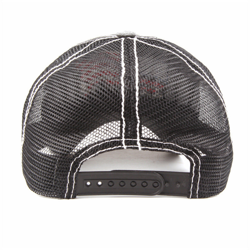 Wholesale American Flag Padded Embroidered Mesh Baseball Cap