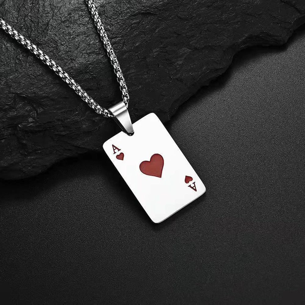 Wholesale Spade Ace Heart Love Necklaces ACC-NE-Hanyu010