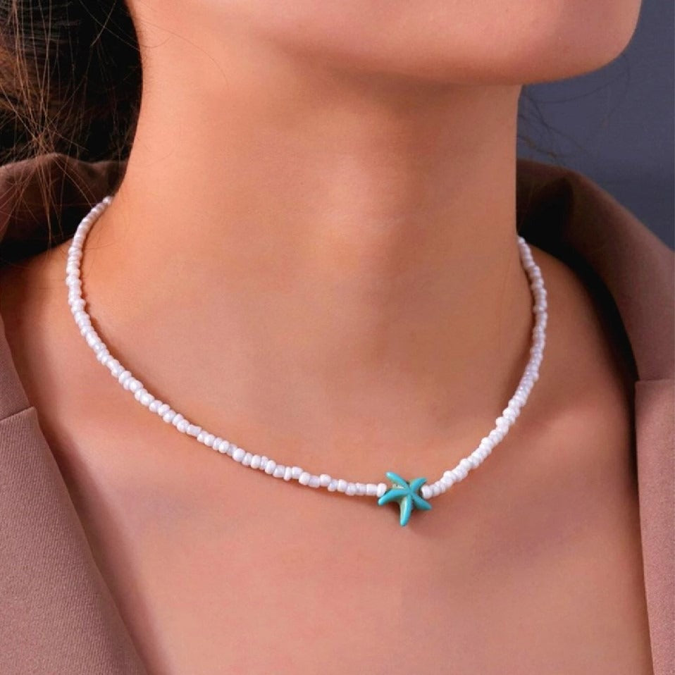 Wholesale  bohemian rice beads necklace