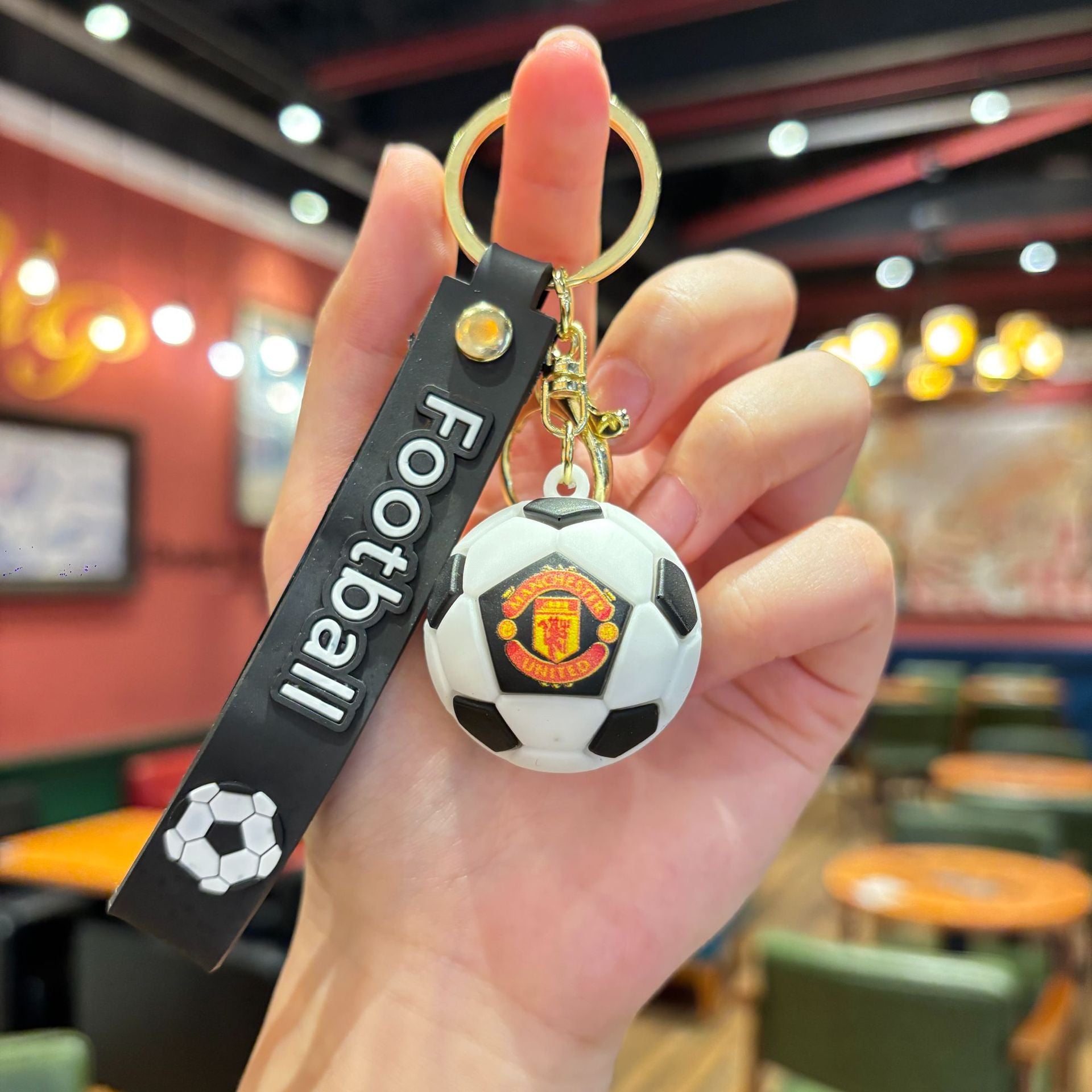 Wholesale  Cartoon Standard Soccer Football Keychain
