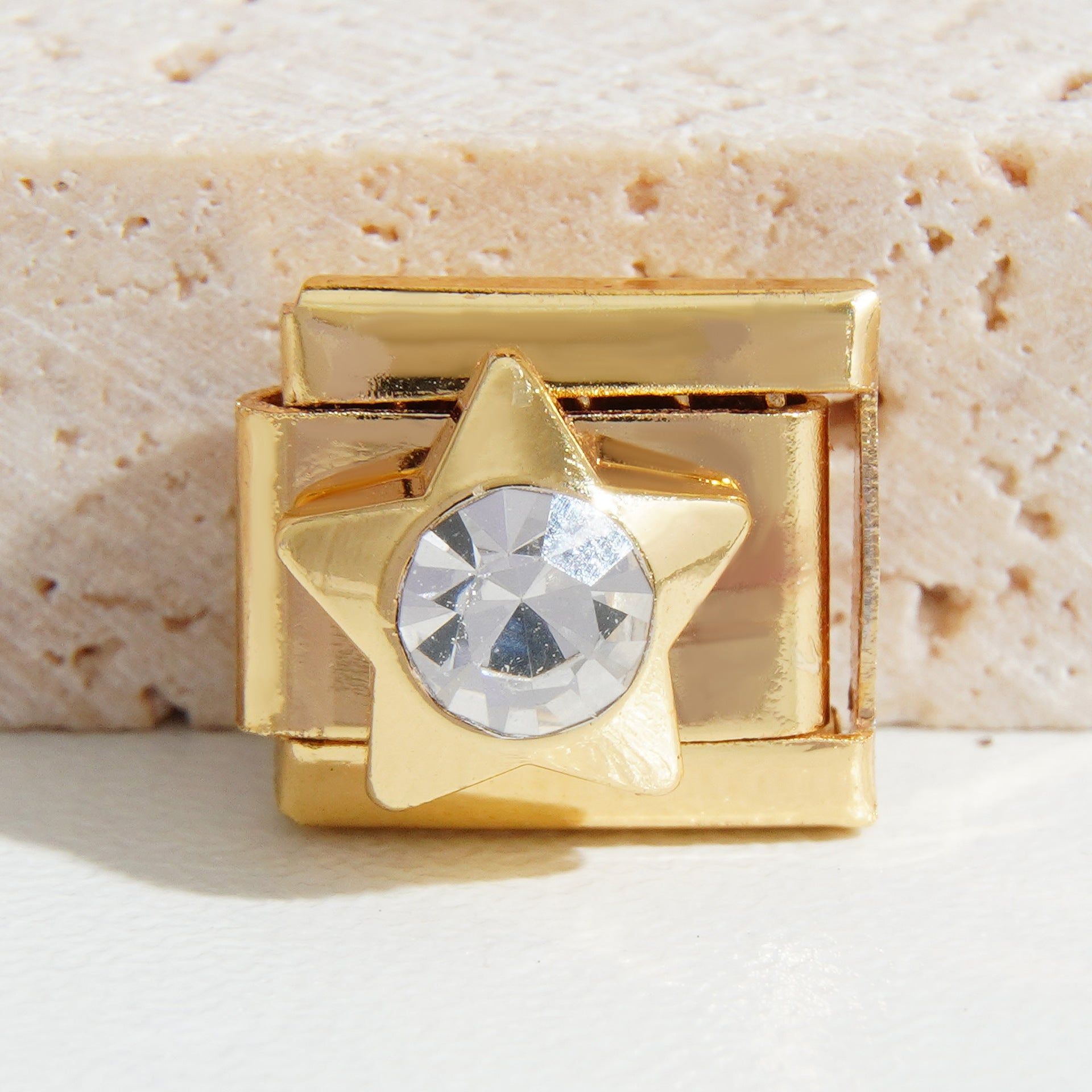 Wholesale  9mm Italian Charm Starter Bracelets DIY square Single Section Creative Stainless Steel Composable Bracelet