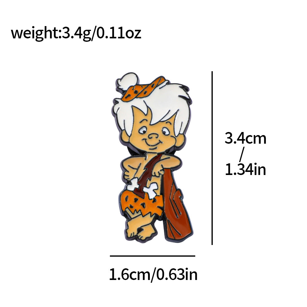 Wholesale Cute little dinosaur alloy oil drop brooch