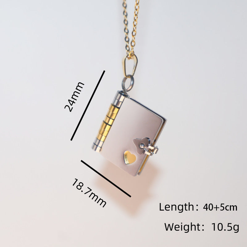 Wholesale Stainless Steel Flying Pigeon Love Letter Envelope Necklace