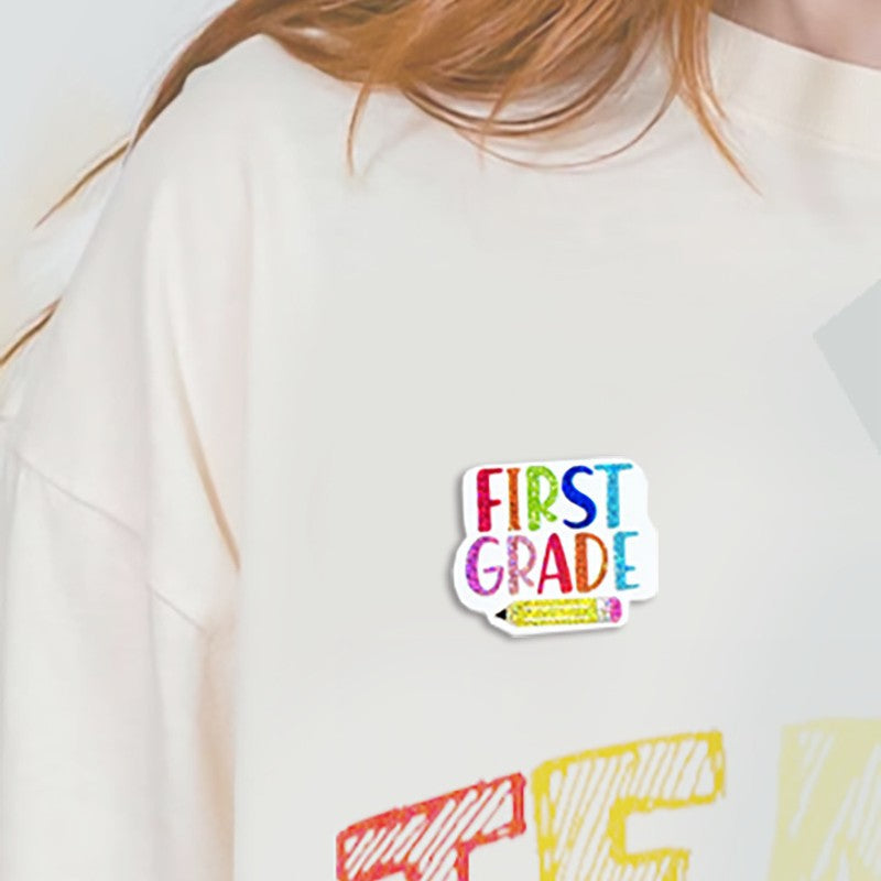 Wholesale teacher brooch school season back to school grade brooch