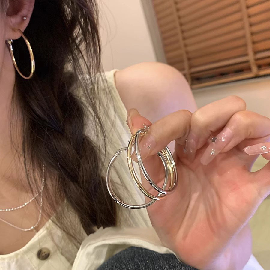 Wholesale exaggerated personality big hoop earrings