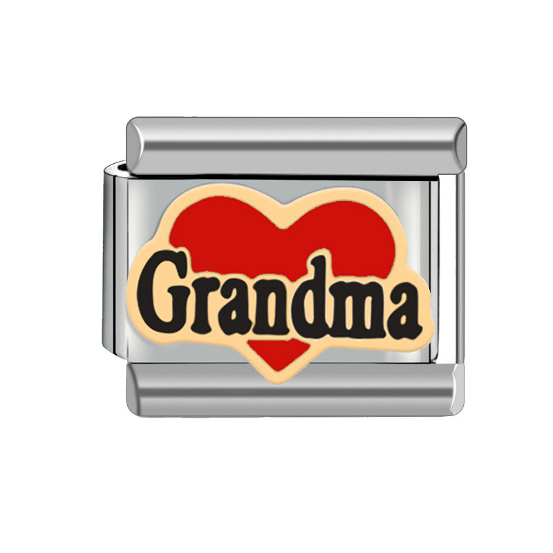 Wholesale Italian Charm Bracelet Stainless Steel Bracelet 9mm DIY Pattern Free Stitching Detachable Composable Bracelet ACC-BT-JL004