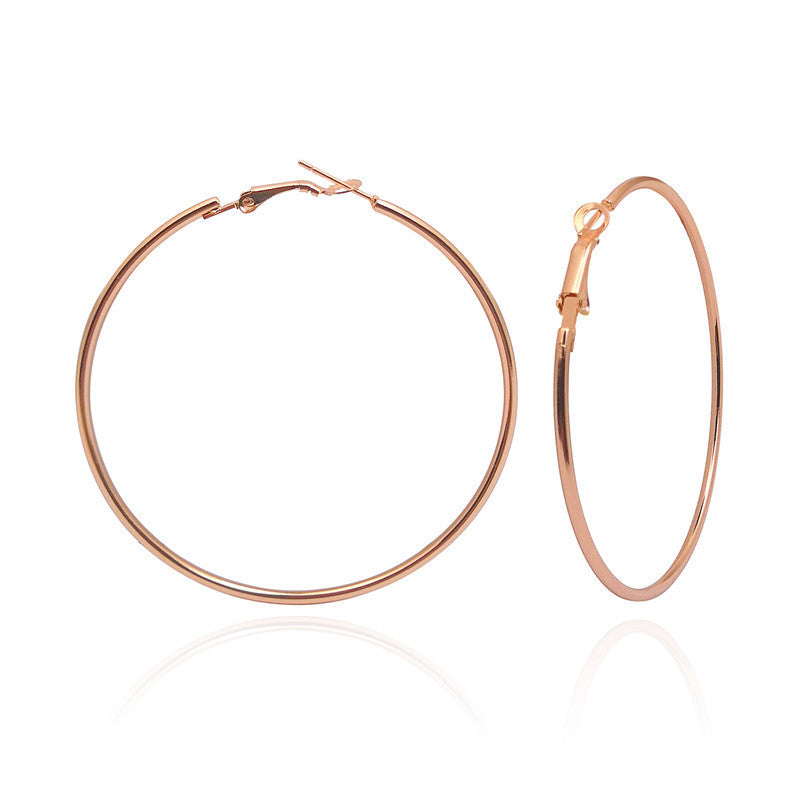 Wholesale Large circle geometric earrings