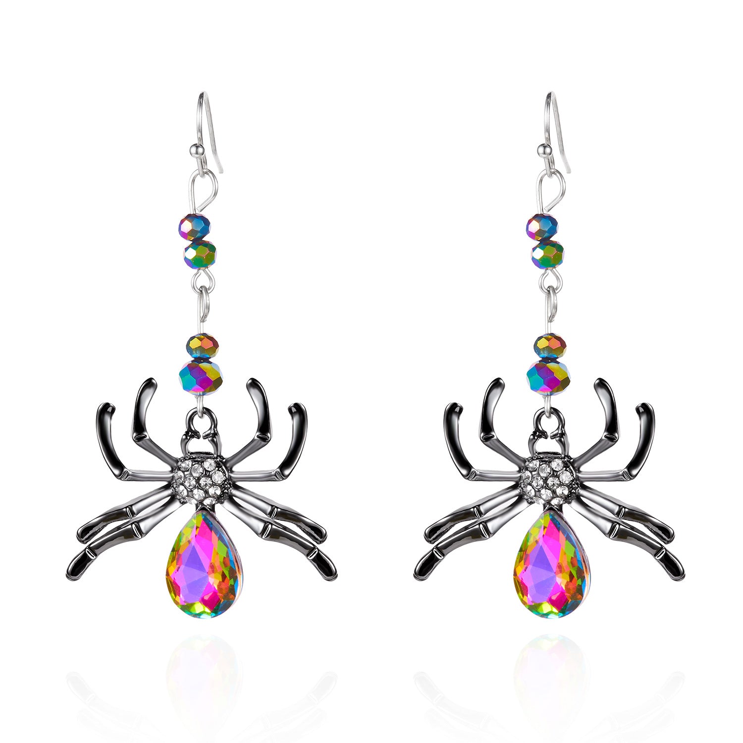 Wholesale Alloy Halloween  Spider Earrings