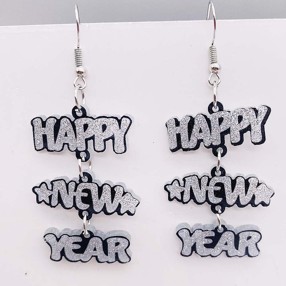 Wholesale New Year Acrylic Earrings ACC-ES-ChenY070