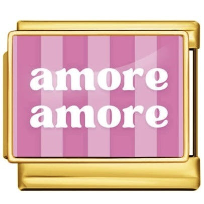 Wholesale French Romantic Text Stainless Steel DIY Charm Bracelet Jewelry Accessory