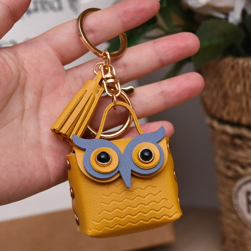 Wholesale Owl Leather Coin Purse Keychains Keychain Wallet ACC-KC-YanG003