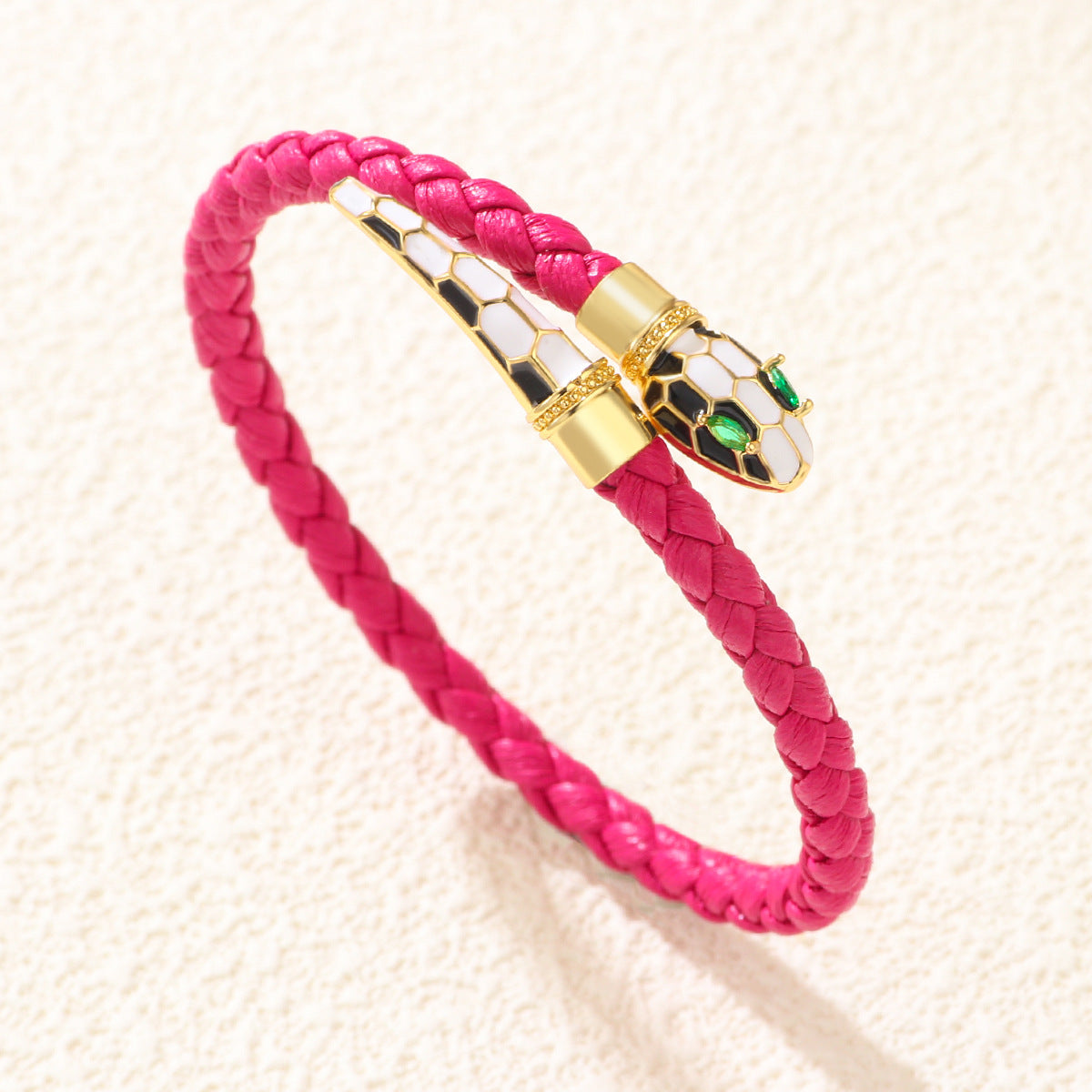 Wholesale Braided Snake Rhinestone Bracelet