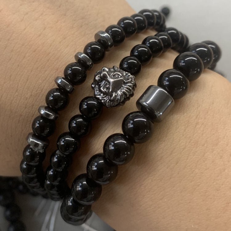 Wholesale Men's Bracelet Zirconia Handmade Beaded Bracelet ACC-BT-zhixiang012